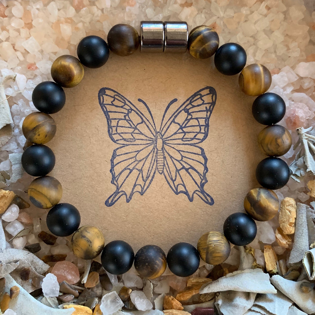 TIGERS EYE / ONYX BRACELET